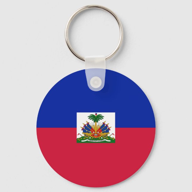 Chaveiro Bandeira do Haiti (Frente)