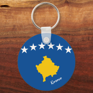 Chaveiro Bandeira do Kosovo e feriados, patriotas e esporte
