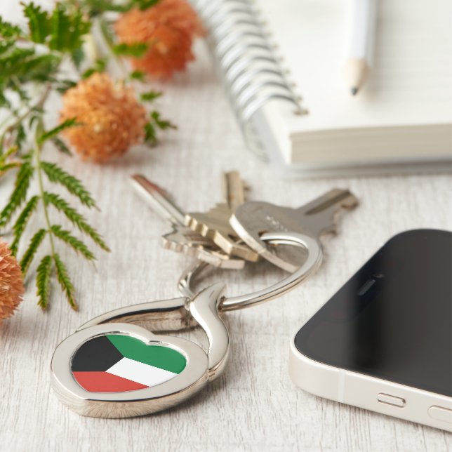 Chaveiro bandeira do Kuwait (Lateral)