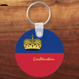 Chaveiro Bandeira do Liechtenstein, viagem, férias e esport