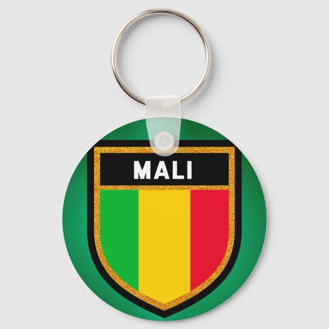 Chaveiro Bandeira do Mali (Frente)