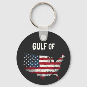 Chaveiro Bandeira do Mapa Americano Funny Trump USA