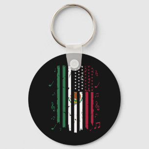 Chaveiro Bandeira do México EUA Patriota Bandeira Mexicana