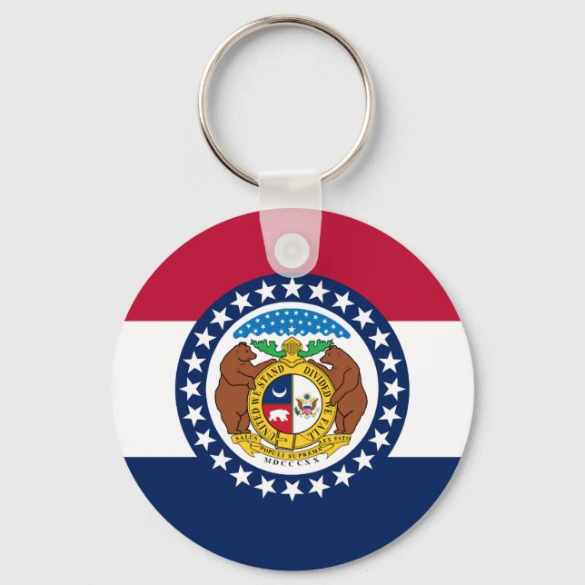 Chaveiro Bandeira do Missouri (Frente)
