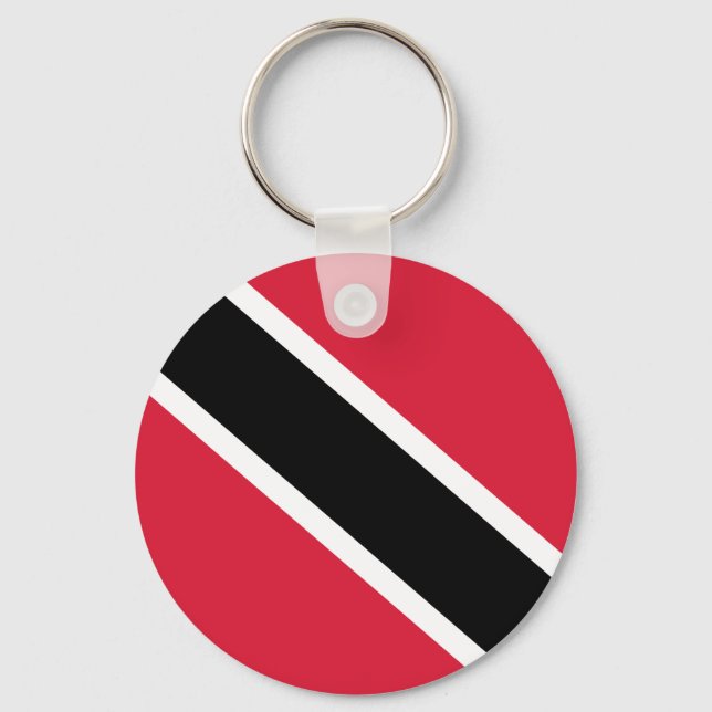 Chaveiro Bandeira do Mundo Nacional de Trinidad e Tobago (Frente)