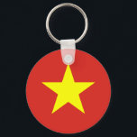 Chaveiro Bandeira do Mundo Nacional do Vietnã<br><div class="desc">Quer que todos saibam que você representa um determinado país? Mostre o seu orgulho nacional com esta bandeira do produto mundial. Este item exibe uma bandeira mundial com a bandeira do Vietnã. Visite o Poster do World Flags em https://www.zazzle.com/worldflagsposter para mais produtos com bandeiras e faixas em todo o mundo....</div>