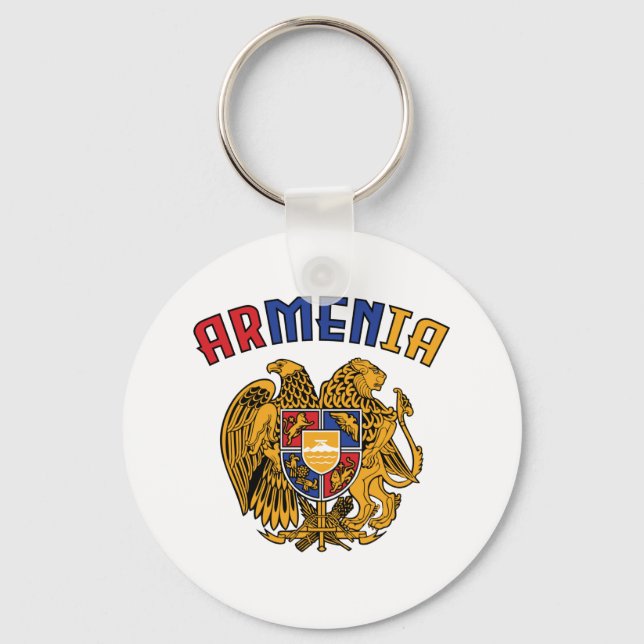 Chaveiro Bandeira do Orgulho Armênia Café Mug T-Shirt Hat (Frente)