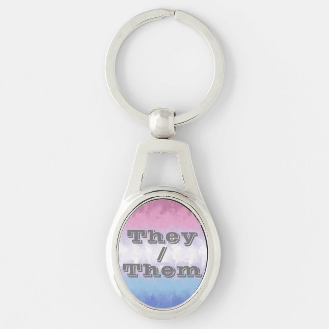 Chaveiro Bandeira do Orgulho Bigender Boho Soft Personalizá (Frente)