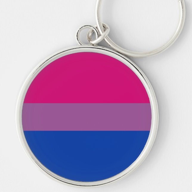 Chaveiro Bandeira do Orgulho Bissexual (Frente)