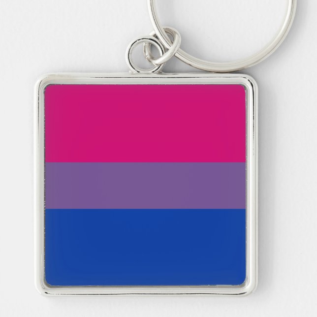 Chaveiro Bandeira do Orgulho Bissexual (Frente)