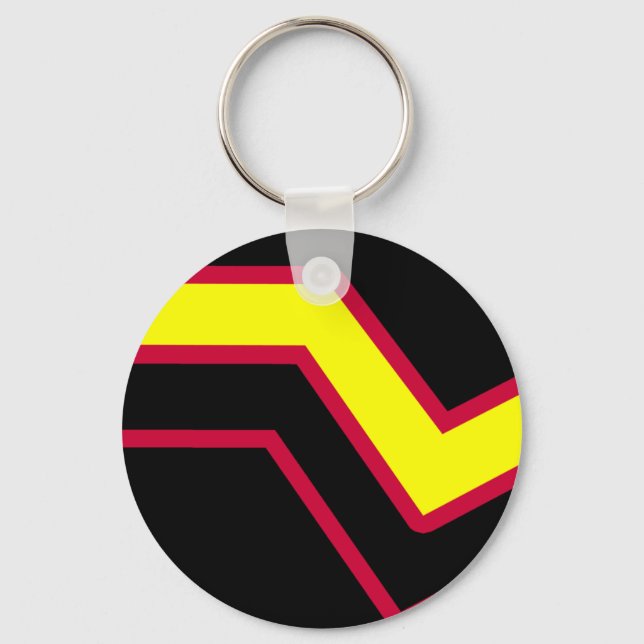 Chaveiro Bandeira do Orgulho de Borracha / Látex (Frente)
