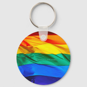 Chaveiro Bandeira do orgulho gay SlipperyJoe's ondulando ve