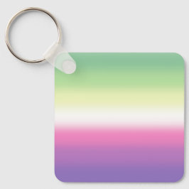 Chaveiro Bandeira do Orgulho Genderfae Gradiente
