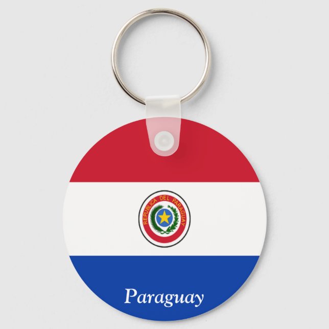 Chaveiro Bandeira do Paraguai (Frente)