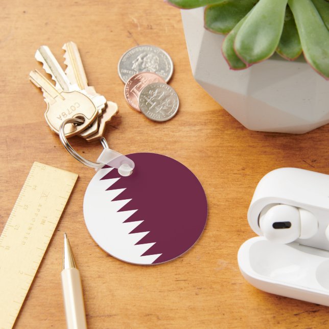 Chaveiro bandeira do Qatar (Mesa)