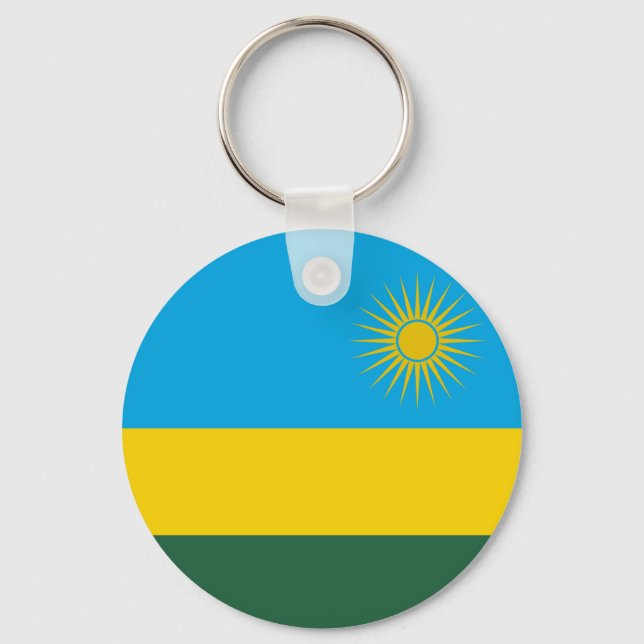 Chaveiro Bandeira do Ruanda (Frente)