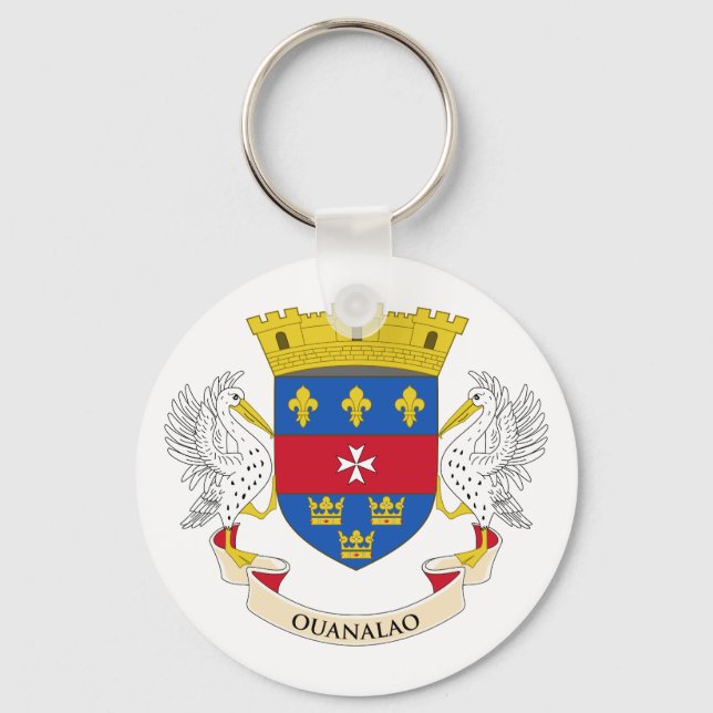 Chaveiro Bandeira do Santo Barthélemy (Frente)