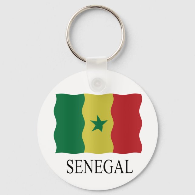 Chaveiro Bandeira do Senegal (Frente)