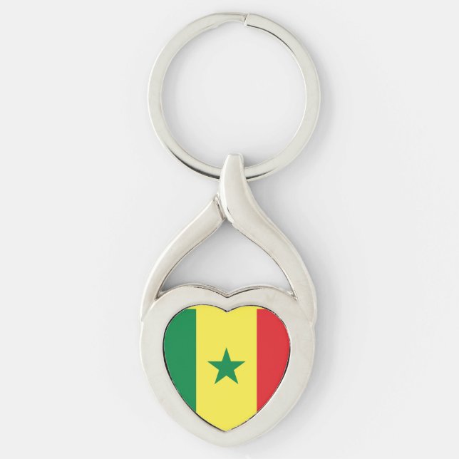 Chaveiro Bandeira do Senegal (Frente)