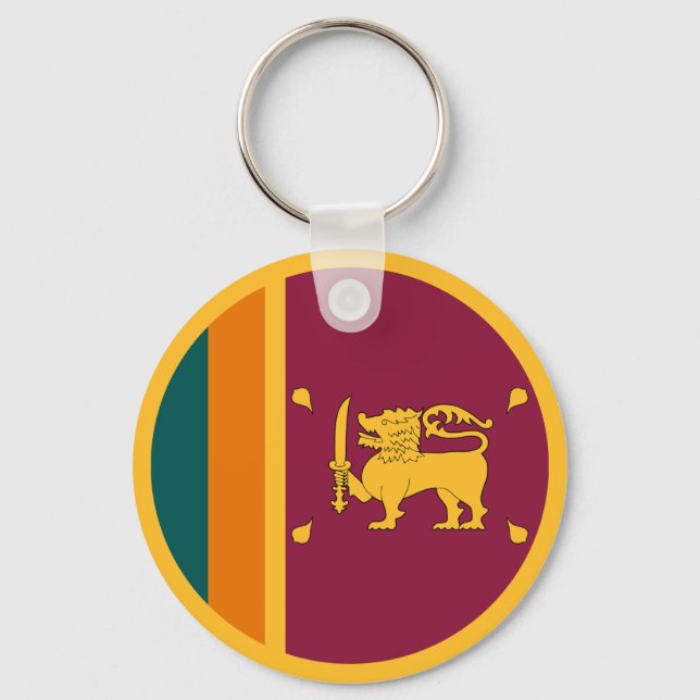 Chaveiro Bandeira do Sri Lanka (Frente)