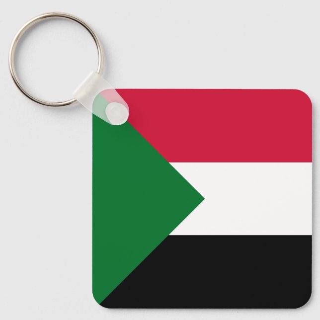 Chaveiro Bandeira do Sudão (Frente)