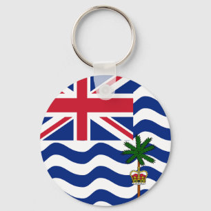 Chaveiro Bandeira do Território Britânico do Oceano Índico