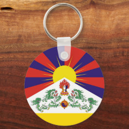 Chaveiro Bandeira do Tibete e da Neve - Himalaia