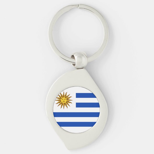 Chaveiro Bandeira do Uruguai (Frente)