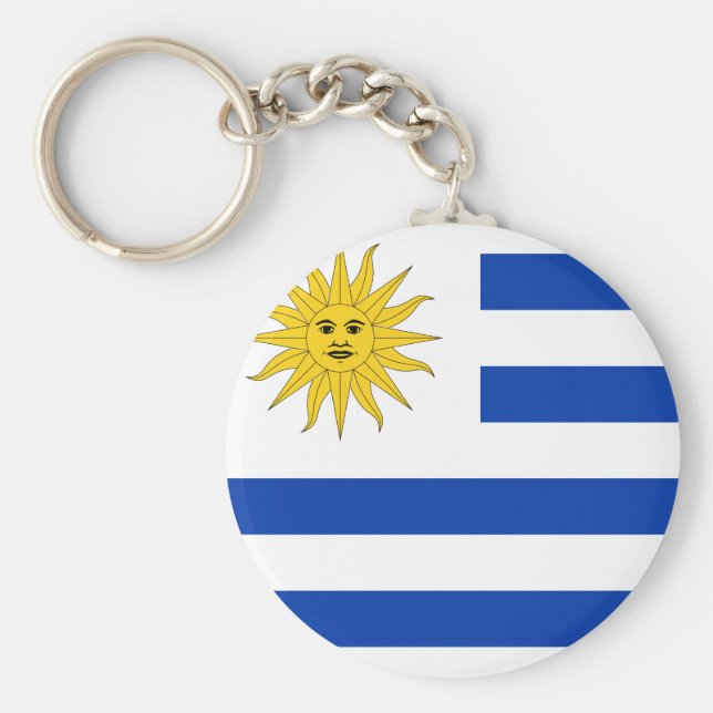 Chaveiro Bandeira do Uruguai (Uruguai) (Frente)