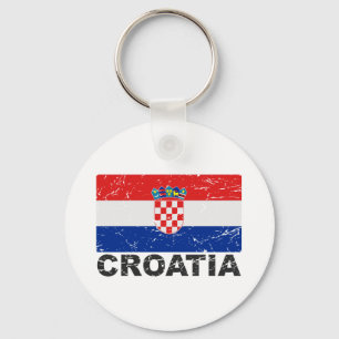 Chaveiro Bandeira do vintage de Croatia