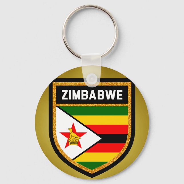 Chaveiro Bandeira do Zimbabué (Frente)