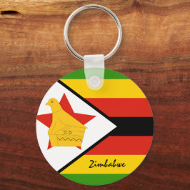 Chaveiro Bandeira do Zimbabué, patriotas e esportes