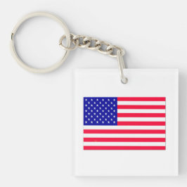 Chaveiro Bandeira dos EUA 4 de julho