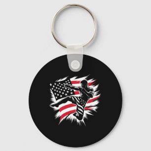 Chaveiro Bandeira dos EUA Mma Artes Marciais Mistas Kickbox