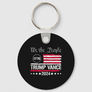 Chaveiro Bandeira Dos EUA Nós O Povo Apoiamos Trump Vance 2