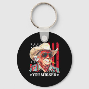 Chaveiro Bandeira dos EUA Trump Cowboy Ocidental Você Perde