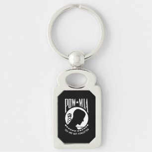 Chaveiro Bandeira dos POW MIA: Soldados Desaparecidos da Gu