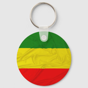 Chaveiro Bandeira enrugada de Rastafarian