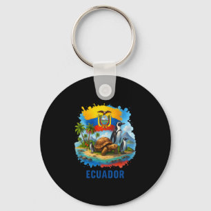 Chaveiro Bandeira equatoriana Equador Ilhas Galápagos Féria