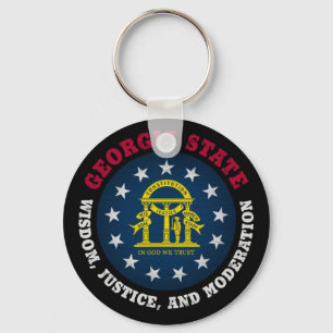 CHAVEIRO BANDEIRA ESTATAL DA GEÓRGIA PEACH