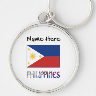 Chaveiro Bandeira Filipina Personalizada Filipinas