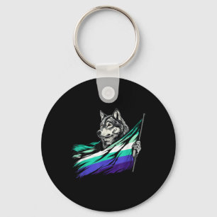 Chaveiro Bandeira Gay Masculina LGBTQ Lobo Orgulho Mlm LGBT
