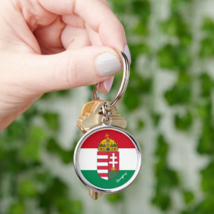 Chaveiro Bandeira húngara, férias de Emblem e Hungria/esp