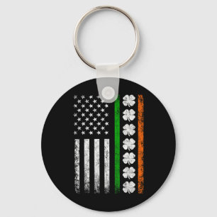 Chaveiro Bandeira Irlandesa Americana Bandeira Irlanda Dia