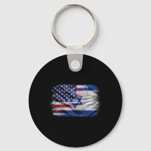Chaveiro Bandeira Israelense Americana Orgulho Israel EUA P