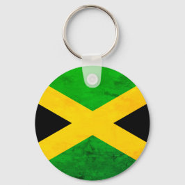 Chaveiro Bandeira Jamaicana Efeito Desgastado Um Amor
