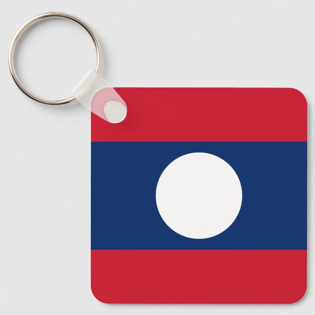 Chaveiro Bandeira Laos (Frente)