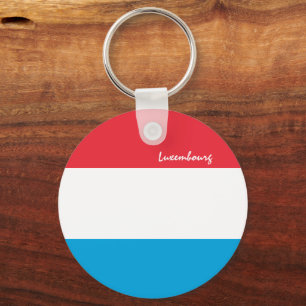 Chaveiro Bandeira luxemburguesa / feriado luxemburguês / es