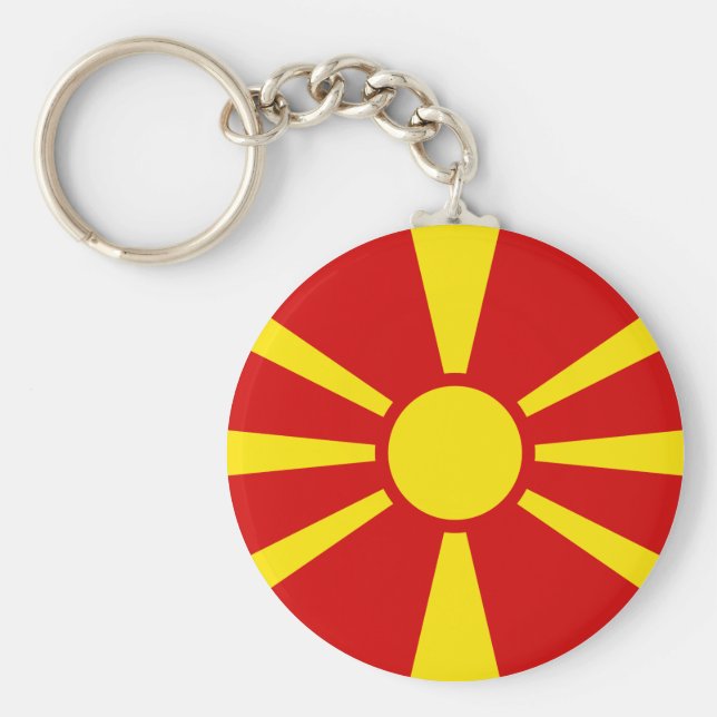 Chaveiro Bandeira Macedônia (Macedônia) (Frente)