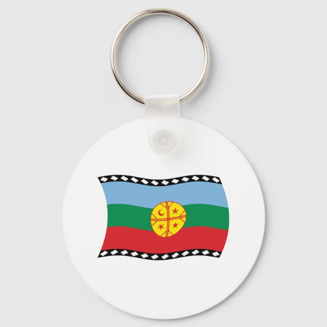 Chaveiro Bandeira Mapuches (Frente)